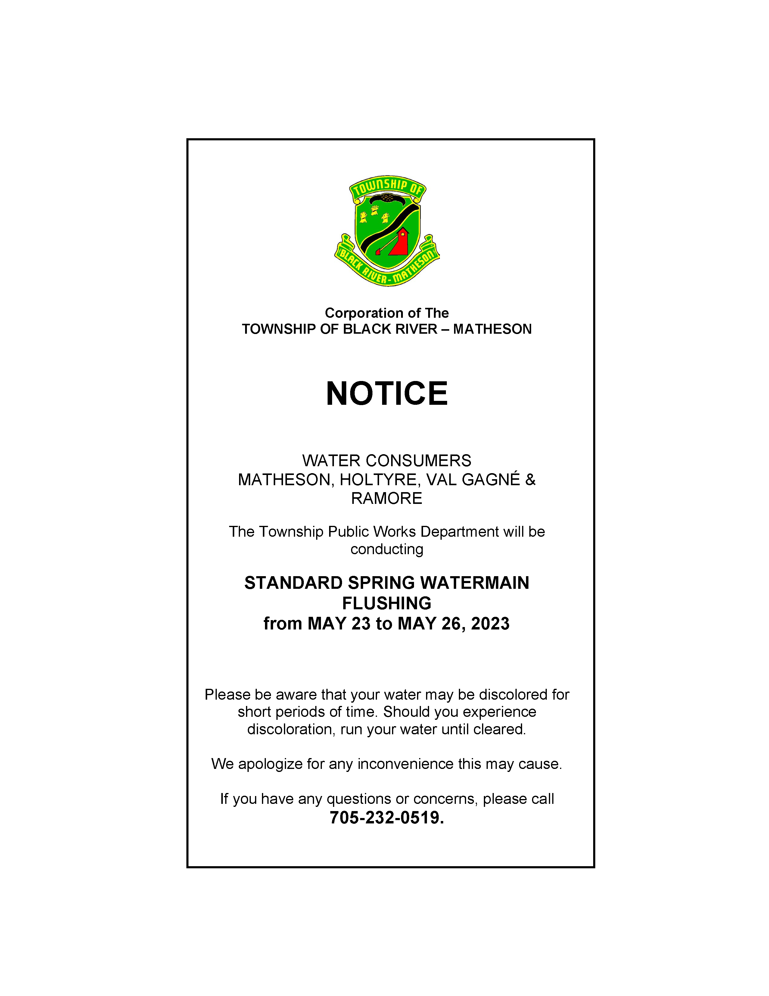 Watermain Flushing