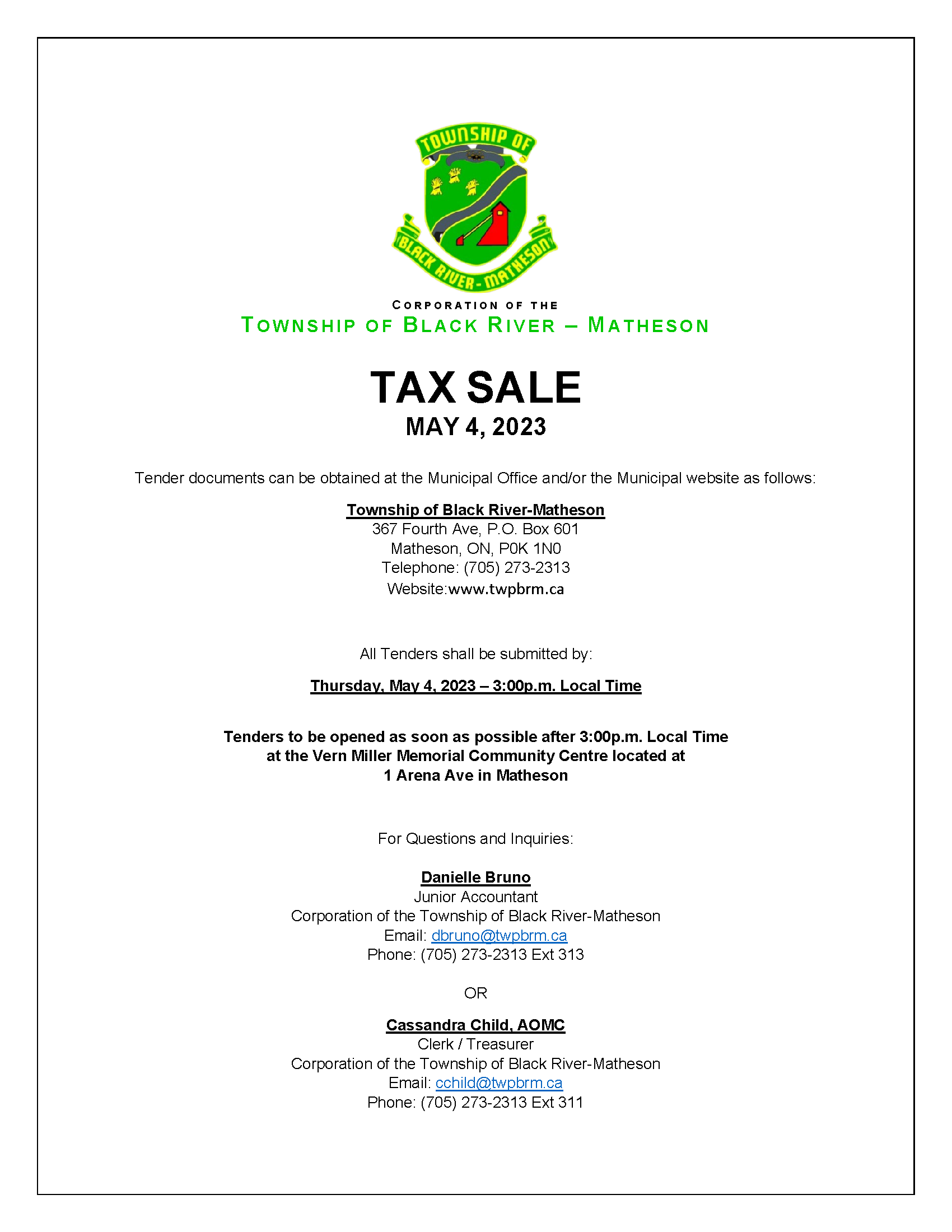 Taxsale Ad 2023