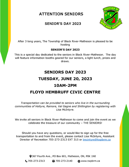 Senior's Day 2023 Ad